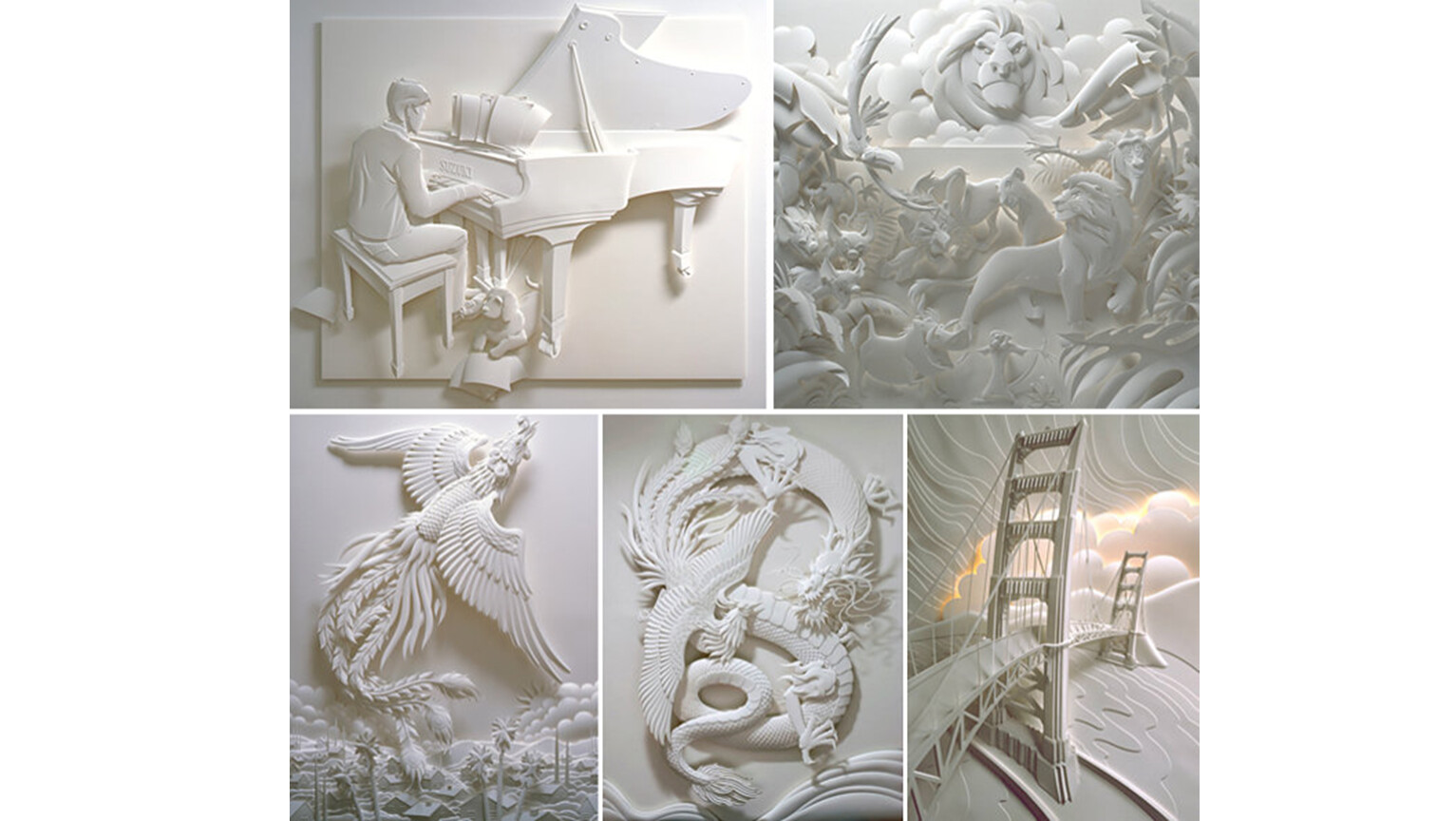 گچبری دیوار مدرن با قاب‌بندی ساده و رنگ روشن